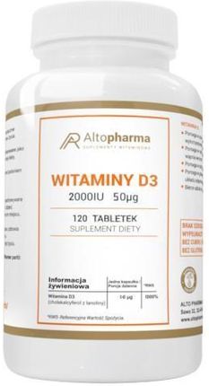 Altopharma Witaminy D3 2000 IU 50 µg 120 tabl