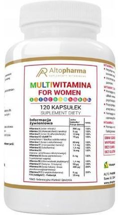 Altopharma Multiwitamina For Womem witaminy dla kobiet 120 kaps