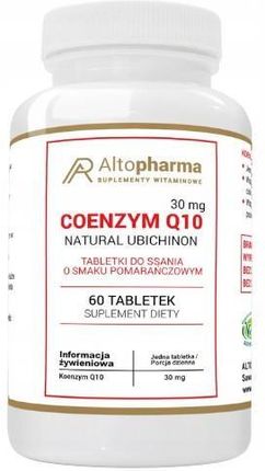 Altopharma Coenzym Q10 30 mg (koenzym Q10) 60 tabl do ssania