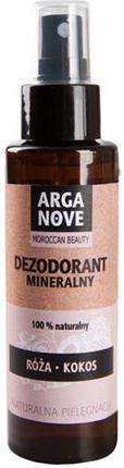Maroko Produkt Sp.Z O.O. Arganive Mineralny Ałunowy Róża Kokos 100% Naturalny 100ml