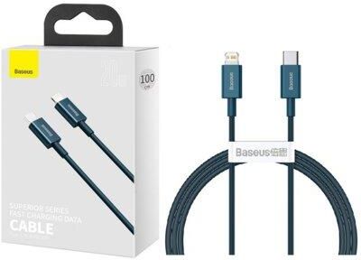 Baseus Kabel USB Lightning Superior 1m Niebieski (CATLYSA03)