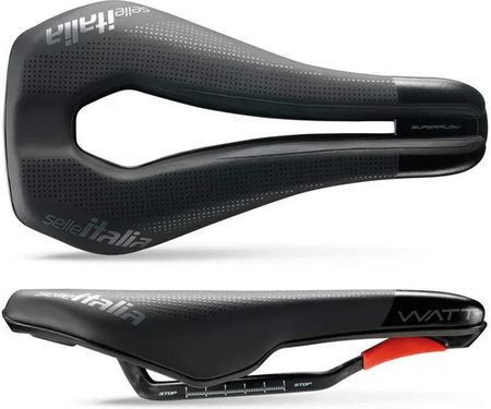 Selle Italia Siodło Watt Superflow Kit Carbonio Carbon/Keramic 7X9, Fibra-Tek, Czarne