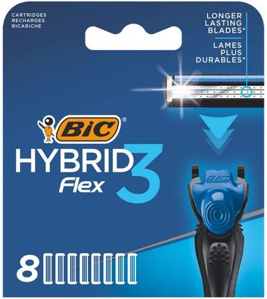 Bic Hybrid3 Flex Blister8 Wkłady Do Maszynki 1 szt