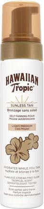 Hawaiian Tropic Self Tanning Foam Light/Medium Pianka Samoopalająca 200Ml