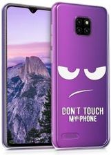Kwmobile Przezroczyste etui z wzorem don't touch my phone dla Ulefone Note 7 (2019) biały (4984003)
