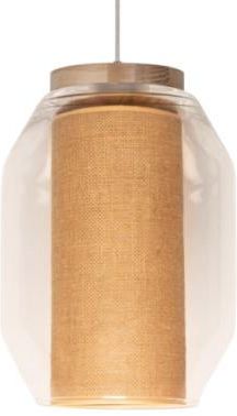 Britop Lighting Vaso Jute Lampa Wisząca 1xE27 Max.25W Dąb Olejowany Transparentny Beżowy (179010174)
