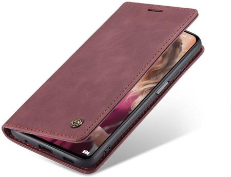 Caseme Etui do Xiaomi Czerwony mi Note 10 Pro/Note 10 Pro Max Leather Wallet Case Czerwony
