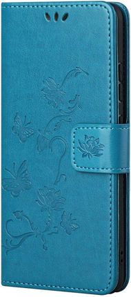Erbord Etui Wallet do Xiaomi Czerwony mi Note 10 5G/ Poco M3 Pro 4G/5G Butterfly Niebieski