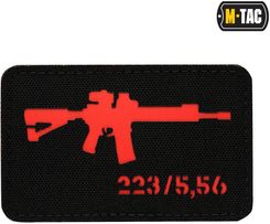Zdjęcie M-Tac Naszywka Ar-15 223/5,56 Laser Cut Black/Red - Warta