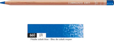 Caran D'Ache Kredka Luminance 6901 660 Middle Cobalt Blue Ciemna Kobaltowo-Niebieska