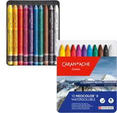 Caran D'Ache Pastele Woskowe Akwarelowe Neocolor Ii D'Ache 10Kol
