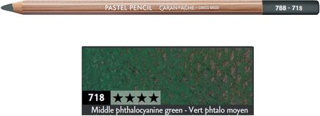 Caran D'Ache Kredka Pastelowa Pastel Pencils D'Ache Kolor 718 Middle Phthalocyanine Green