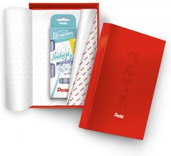 Zdjęcie Pentel Zestaw 4 Pisaków Pędzelkowych Do Kaligrafii I Liternictwa Pentel Niebieskie Migdały - Pacanów