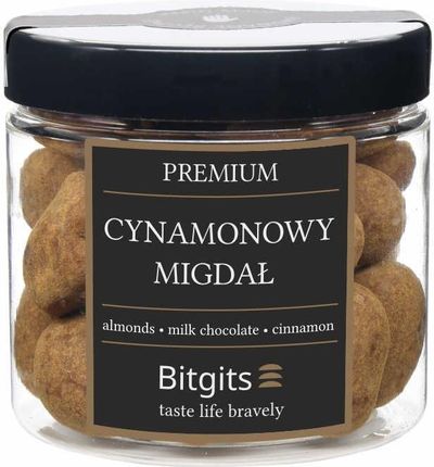 Bitgits Migdały w czekoladzie mlecznej z cynamonem Cynamonowy migdał 140g