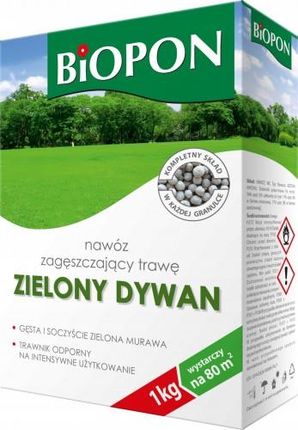 Bros Nawóz Do Trawy Zagęszczający Zielony Dywan Biopon 1Kg BRO048447ALL
