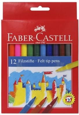 Faber Castell Flamastry 12Kol Zamek Opk.Kart.Fc 554212