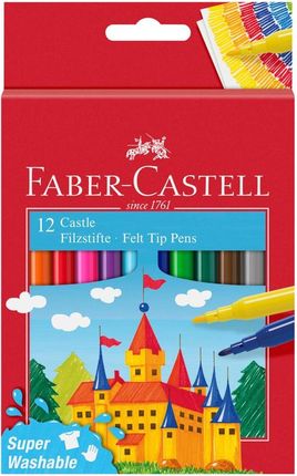 Faber Castell Flamastry Zamek 12 Kolorów