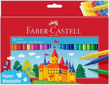 Faber Castell Flamastry Zamek 50 Kolorów