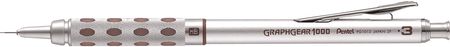 Pentel Ołówek Automatyczny Graphgear 1000 Hb 0.3 Mm Srebrny