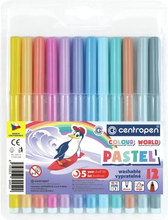 Pisaki Centropen Colour World Pastel 12Kol.