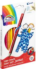 Zdjęcie Fiorello Kredki ołówkowe Super Soft Jumbo 12 kolorów trójkątne
 - Pyskowice