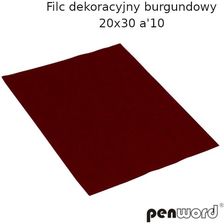 Zdjęcie Polsirhurt Filc Dekoracyjny Burgundowy 20X30 A"10 - Gliwice