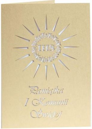 Kartka Komunijna Wzór 2 Złoty