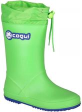 Zdjęcie Coqui Rainy Collar Zielony 34 Kalosze Dziecięce - Mikstat