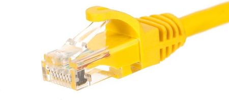 Netrack patchcord RJ45 osłonka zalewana, kat 5e UTP, 0.25m, zółty (BZPAT025UY)