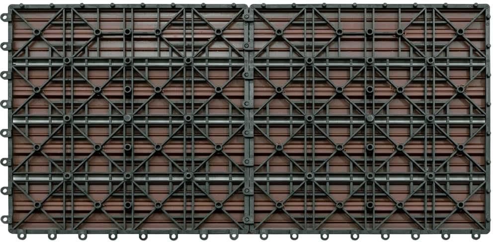 Vidaxl Płytki Tarasowe, 6 Szt., Wpc, 60X30 Cm, 1,08 M², Brązowe 149028 - zdjęcie 2 Vidaxl Płytki Tarasowe, 6 Szt., Wpc, 60X30 Cm, 1,08 M², Brązowe 149028
