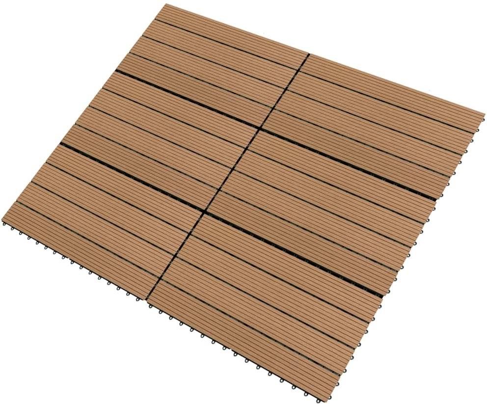 Vidaxl Płytki Tarasowe, 6 Szt., Wpc, 60X30 Cm, 1,08 M², Brązowe 149028 - zdjęcie 3 Vidaxl Płytki Tarasowe, 6 Szt., Wpc, 60X30 Cm, 1,08 M², Brązowe 149028