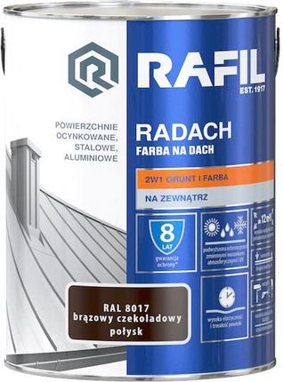 Rafil Radach RAL8017 Brązowy Czekoladowy Połysk 5L