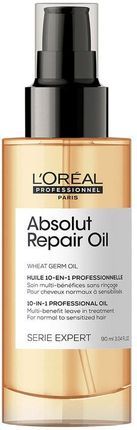 L’Oréal Professionnel Absolut Repair Oil Olejek Odbudowujący 10W1 Do Włosów Normalnych I Zniszczonych 90 ml
