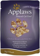 Applaws Cat Pouch Mokra Karma Dla Kota Z Kurczakiem I Dzikim Ryżem 12X70G