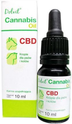 Dolfos Dolvit Cannabis Oil 10Ml Psy Koty Olej Z Cbd