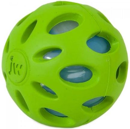 Jw Pet Crackle Ball Piłka Dla Psa Imitująca Odgłos Plastikowej Butelki Medium 8Cm
