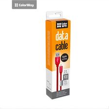 Colorway Data Cable Apple Lightning Charging cable Fast and safe charging; Stable data transmission 1m Czerwony (CWCBUL004RD)