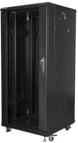 LANBERG Szafa Rack STOJĄCA 19" 27U 600X600 FF01-6627-12B - zdjęcie 4 LANBERG Szafa Rack STOJĄCA 19" 27U 600X600 FF01-6627-12B