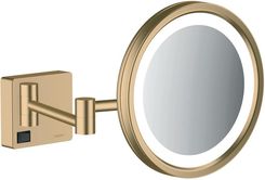 Zdjęcie HANSGROHE ADDSTORIS - LUSTERKO KOSMETYCZNE ŚCIENNE Z OŚWIETLENIEM LED BRĄZ SZCZOTKOWANY - 41790140 - Stepnica