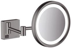 HANSGROHE ADDSTORIS LUSTERKO KOSMETYCZNE ŚCIENNE Z OŚWIETLENIEM LED CZARNY CHROM SZCZOTKOWANY 41790340
