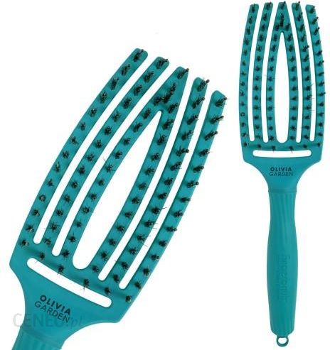 Olivia Garden Finger Brush Combo Medium Tropical Edition, Szczotka do Rozczesywania Włosów i Masażu Włosie Dzika Tropical Ocean