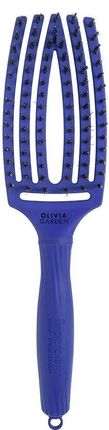 Olivia Garden Finger Brush Combo Medium Tropical Edition, Szczotka do Rozczesywania Włosów i Masażu Włosie Dzika Tropical Blue