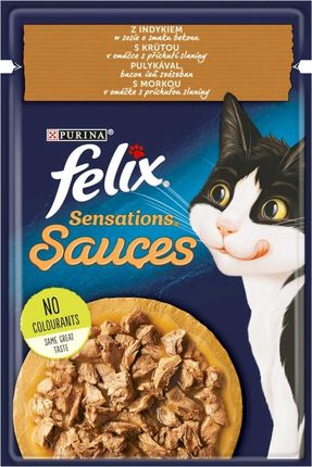 Felix Sensations Sauce Surprise Indyk w sosie bekonowym 85g