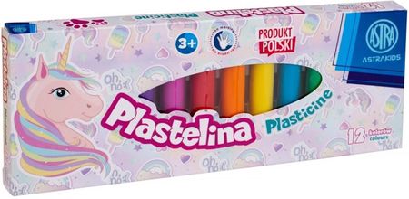 Astra Plastelina Jednorożec 12 Kolorów
