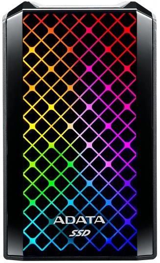 ADATA SE900G Externe SSD 512 GB – Superschnell, Robust & Kompakt, Schwarz, Ideal Für Gaming & Backups