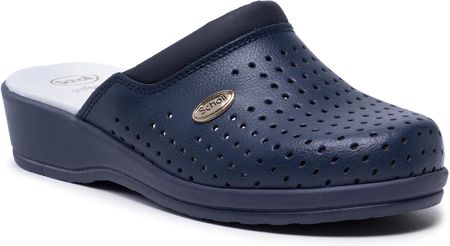 Scholl Klapki - Clog Back Guard F20002 1040 Navy Blue