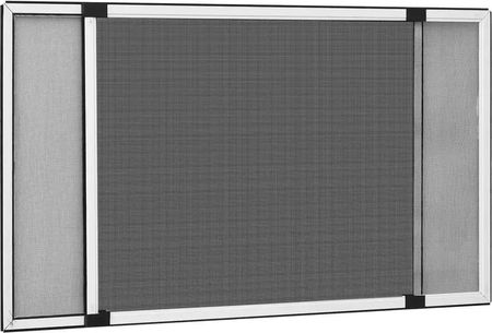 vidaXL Rozsuwana moskitiera okienna, biała, (75-143)x50 cm