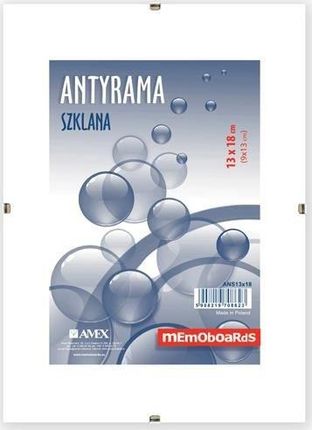 MEMOBOARDS RAMKA ANTYRAMA SZKLANA 30 X 40 CM
