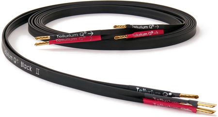 Tellurium Q Black II kabel głośnikowy Wtyk: Banan, Długość: 3 m