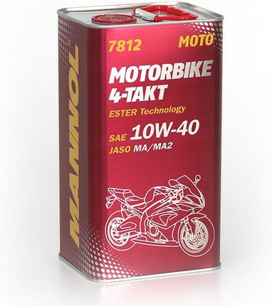 MANNOL 7812 4T 10W40 MOTO MOTORBIKE 4-TAKT olej motocyklowy 4L